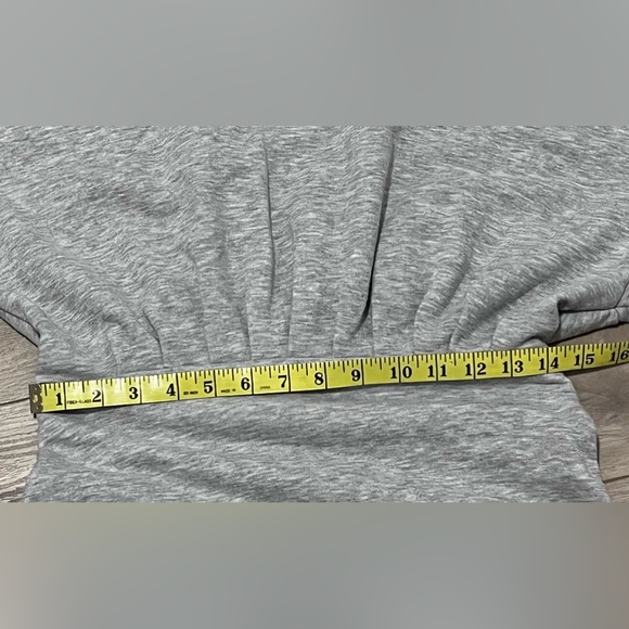 Top Shop Hooded Sweatshirt Dress modern mini or above knee size 6 grey - Picture 11 of 11